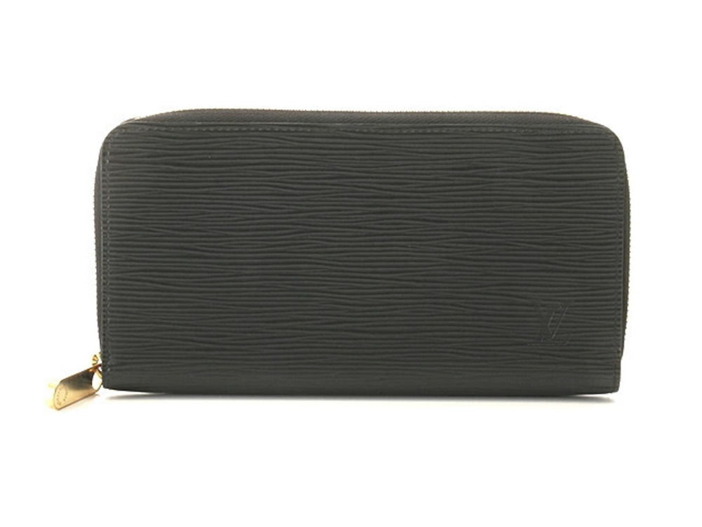 LOUIS VUITTON Zippy Wallet Long Epi Noir Black